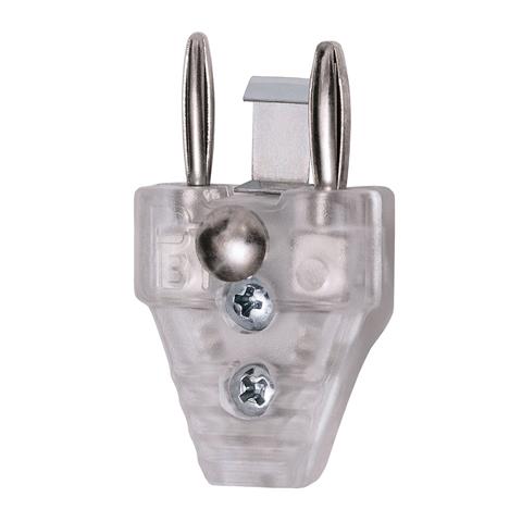 Cable Plug 2-Pin Transparent