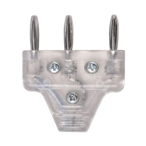 Cable Plug 3-Pin Transparent