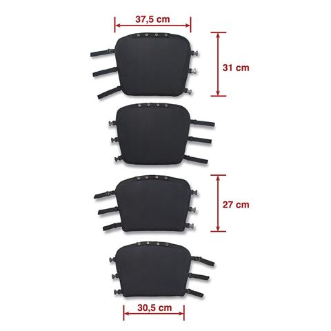 Detachable shin guard in pair for full protective pants